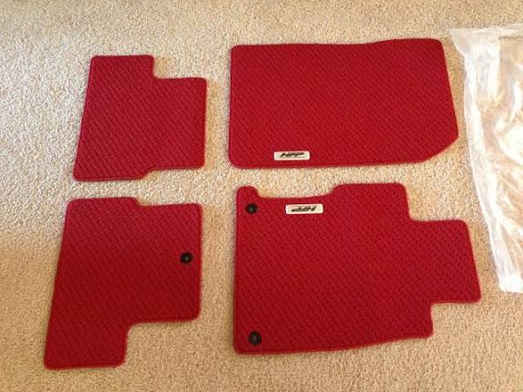 Red HFP floor mats Honda Civic Red HFP floor mats Honda Civic