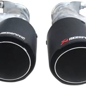 Dual Exhaust Tip Tailpipe For 2022-2025 Honda Civic 11th Gen Matte Carbon Fiber Style